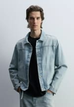 Lefties cazadora denim boxy cordón indigo por 5,99€
