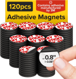 120 Imanes Redondos con Parte Trasera Adhesiva por 11.59€