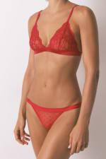 Women'secret Tanga Tira Plumeti Rojo por 1,79€