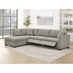 Thomasville Miles Grey Fabric Corner Sofa with Power Footrests in 2 Configurations