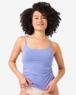 dameshemd van katoen met spaghettibandjes voor €2 bij de Hema