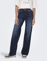 ONLY high waist wide leg jeans voor €26,53 bij Amazon