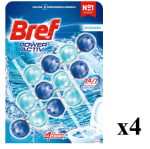 4 x Bref Power Activ Ocean (3 unidades), limpia baño con fórmula 4 en 1 por 7.74€