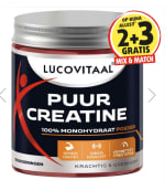 2+3 gratis op Puur Creatine Monohydraat poeder – 210 gram bij Lucovitaal
