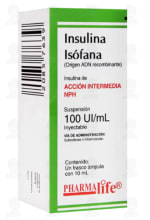 Insulina Isófana NPH 100UI/ml Pharmalife por $160 | Farmacias Guadalajara