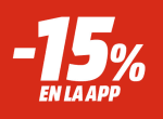 15% EXTRA descuento en Mediamarkt al comprar desde la APP grandes ofertas