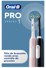 Lot de 2 Brosses à Dents Oral-B Pro 1 avec 2 Brossettes de Rechange à 69,99€