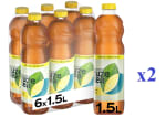 2 Packs de 6 Botellas de 1.5L de Fuze Tea Original, Sabor Limón Zero Azúcar a 11.13€