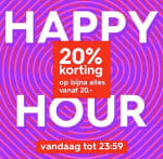 Happy Hour met 20% korting op (bijna) alles bij de Hema