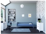 Lit simple 90x190 cm COZY coloris Gris à 36,85€
