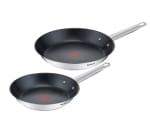 Tefal Cook Eat, Set 2 sartenes 24/28 cm, Mango fijo, Acero Inoxidable por 28.39€