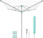 Tendedero Tipo Paraguas SONGMICS Altura Ajustable, 50 m de Cuerda por 21.24€