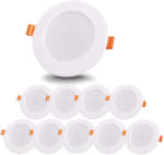 10 focos Bonnov Empotrable Led Techo Impermeable, 3000K 8W por 9,49€