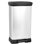 Poubelle rectangulaire à pédale, CURVER Decobin 50L à 29,99€