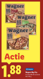 Wagner Big City pizza's voor €1,88 bij de Lidl