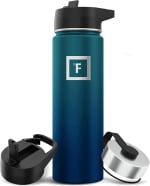 IRON °FLASK Metal Water Bottle 650ml (3 lids) for £5.99 at Amazon