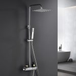 Görbach Colonne de douche avec robinetterie (20x20 cm) pour 151,81€ chez Amazon