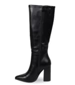 Bota Caña Alta Mujer Ecocuero Negra Tacon alto por $26.290