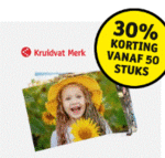 30% korting vanaf 50 stuks op Kruidvat Merk foto-afdrukken