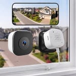 Elelink 2K SafeView Window Dual Band WiFi Security Camera - Anti-Glare & Anti-Reflec