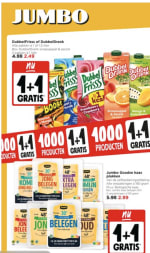 1+1 gratis op 1.000 producten bij Jumbo