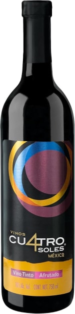 Cuatro Soles Vino Tinto Afrutado Semidulce 750 ml por $73.08 en Amazon