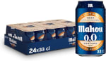 Mahou 0,0 Tostada, Pack de 24 Latas x 33 cl, Cerveza Lager Refrescante por 10,95€