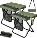 FUDUOXIAO taburete plegable de camping (pack de 2) por 19,99€ en Amazon