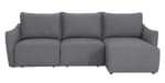 Canapé d'angle droit relax électrique OXFORD 3 places Simili à 363,49€