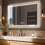 Ratsamee Espejo Baño con Luz 70x100cm con LED y Antivaho por 125.17€