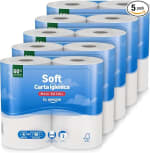 By Amazon Papel Higiénico (20 rollos, 500 hojas por rollo) por 7,58€