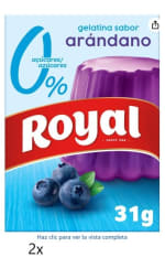2x Royal Gelatina Arándano 10Kcal, 31g por 3.25€