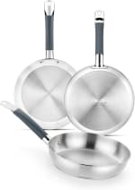 BRA Master Set de sartenes 20-24-28 cm, acero inoxidable por 50.69€