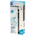 Pack 12: Bolígrafo Tinta Gel Plus Office Magic Gel Negro por 1.99€