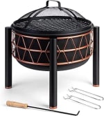 VonHaus 2-in-1 Fire Pit with BBQ Grill for £54.99 at Amazon