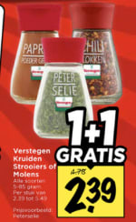 1+1 Gratis op alle verstegen kruiden bij Vomar