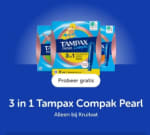 Tampax Compak Pearl Super Tampons gratis na cashback via Tikkie