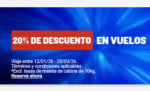 -20% de Descuento en Vuelos con Ryanair.