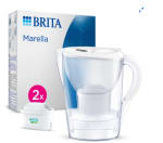 Pack Jarra de Agua 2,4L BRITA Marella con 2 Filtros Maxtra - Blanco por 19.90€
