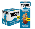 YOSOY Bebida Vegetal de Almendras Sin Azúcar, pack de 6 x 1L por 6€