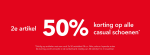 50% korting op het 2de paar schoenen bij Scapino