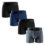 Pack 4 Bóxer Medio Algodón Hombre Top por $17.991