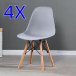 Juego 4 sillas nórdicas madera por 49.13€