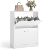 VASAGLE Shoe Storage Cabinet (2-tier, 60 x 24 x 83.5 cm) for £29.74 at Amazon