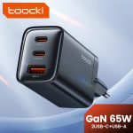 Toocki 65W GaN 3-poorts oplader voor €15,99 bij Joybuy