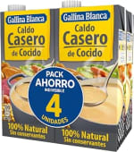 4 Botes de Gallina Blanca Caldo Casero de Cocido 100% Natural por 4.34€
