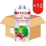 FOCO Kokoswater met granaatappel (12 x 500 ml) met 1+1 gratisbij Joybuy