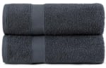Lot de 2 grandes serviettes de bain Todocama en 100% coton 550 g/m² à 20,99€