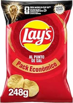 Pack 2 Lay's al punto de sal patatas fritas 248g por 3,48€