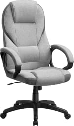 SONGMICS Ergonomische bureaustoel, linnenlook voor €82,49 bij Amazon